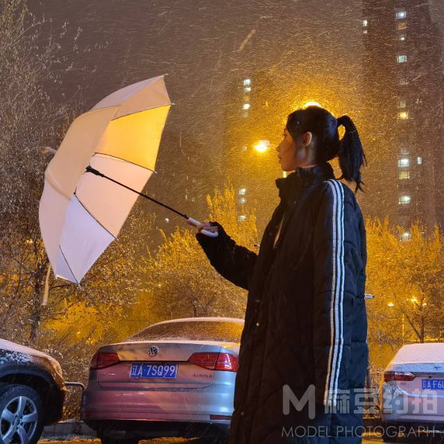 夜景模特