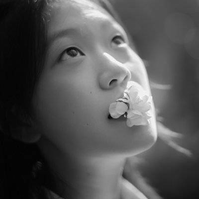 黑白模特