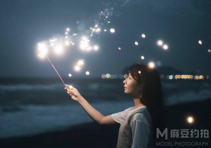 夜景模特