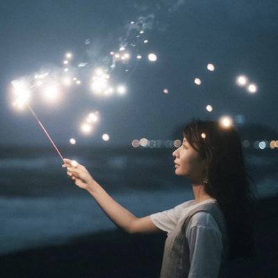 夜景模特