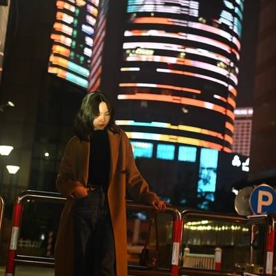 夜景模特