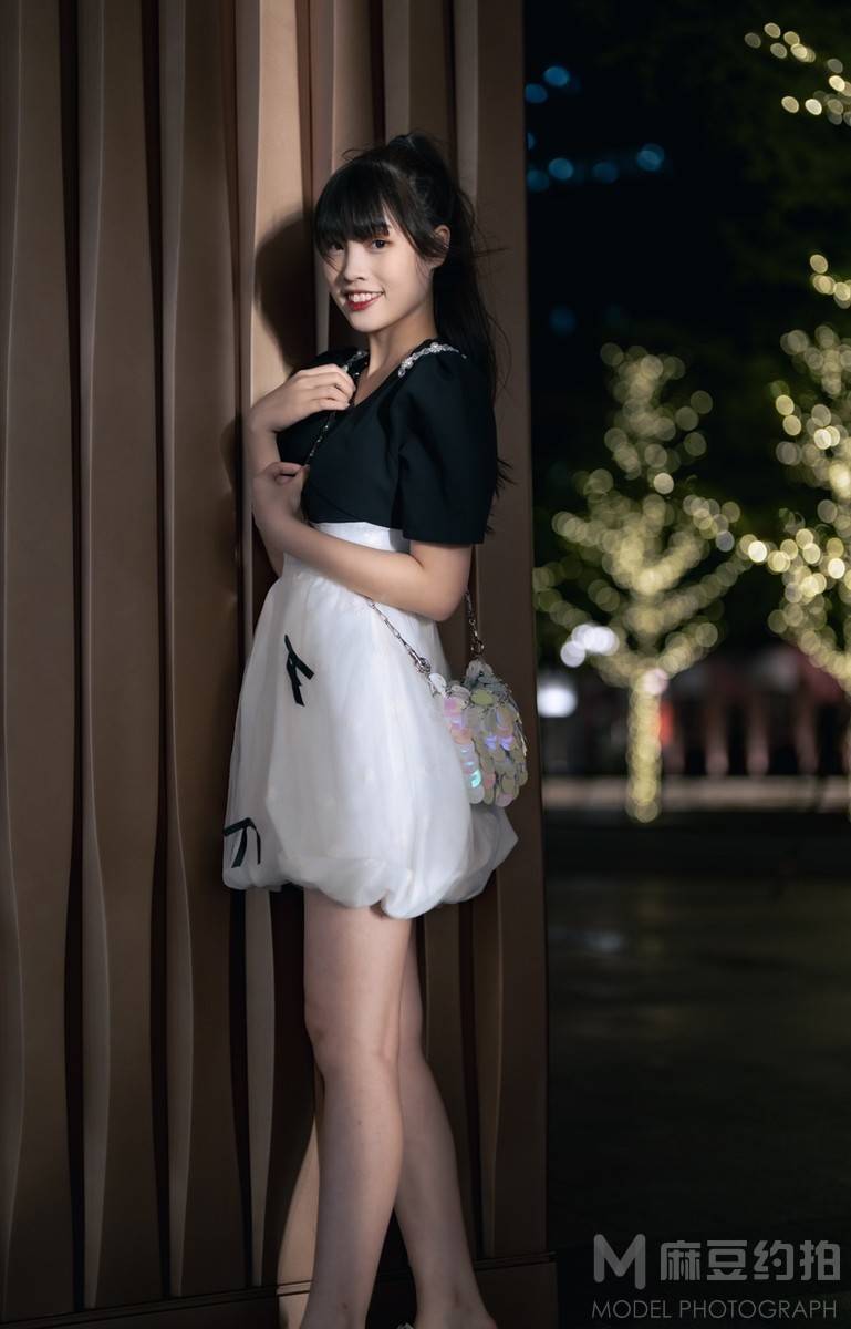夜景模特