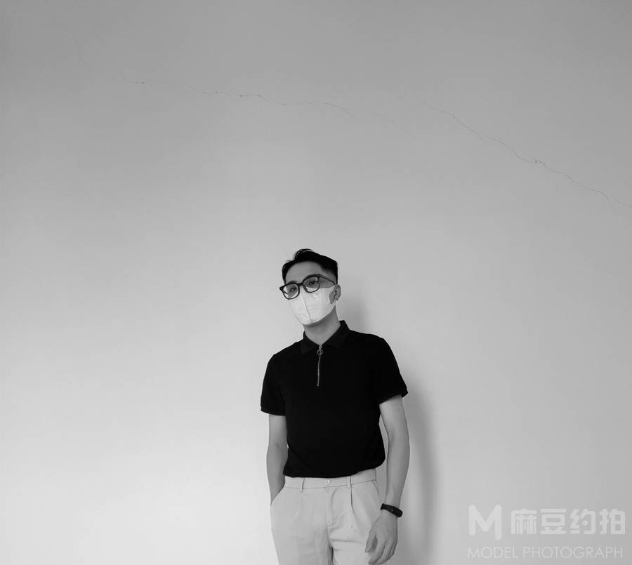 黑白模特