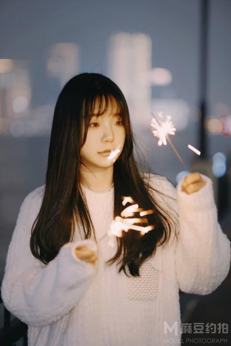 夜景模特