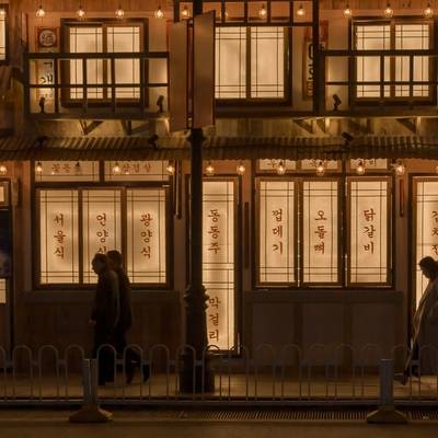 夜景模特