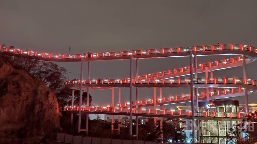 夜景模特