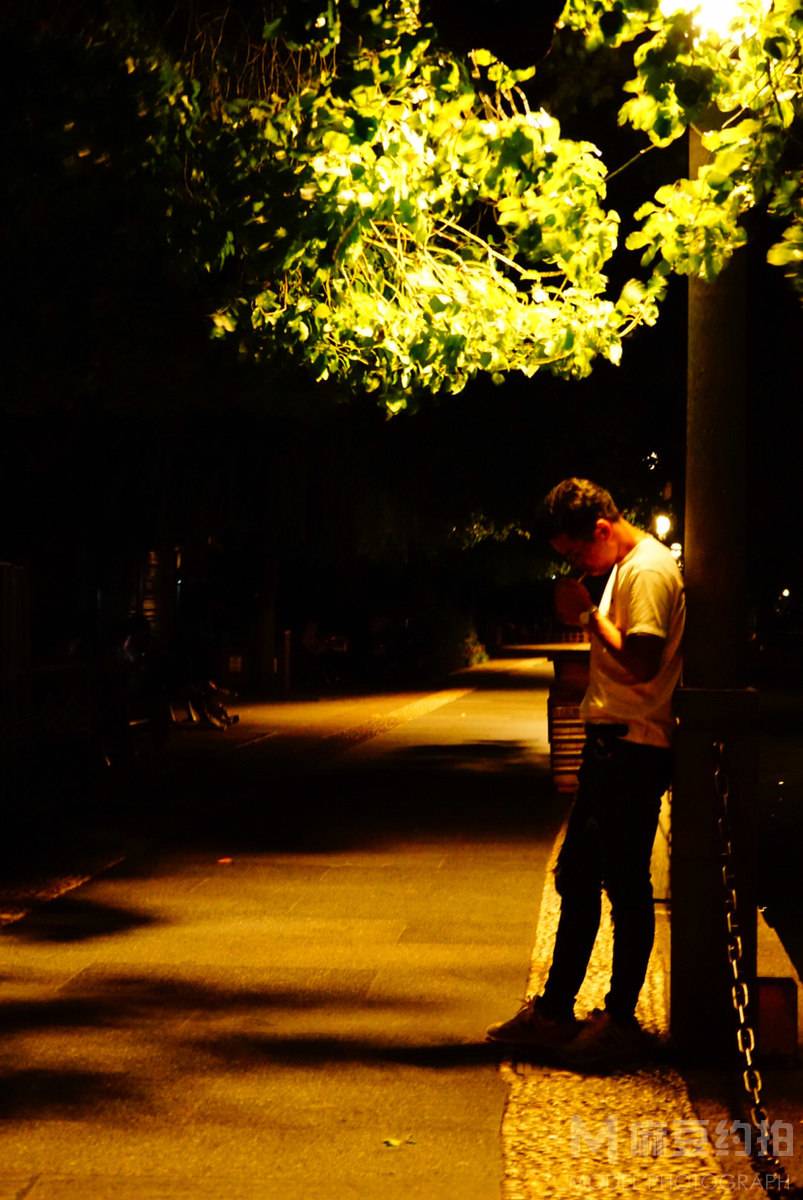 夜景模特