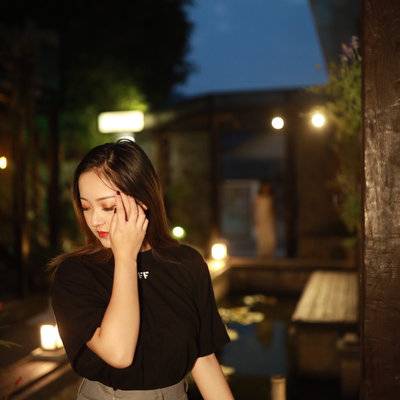 夜景模特