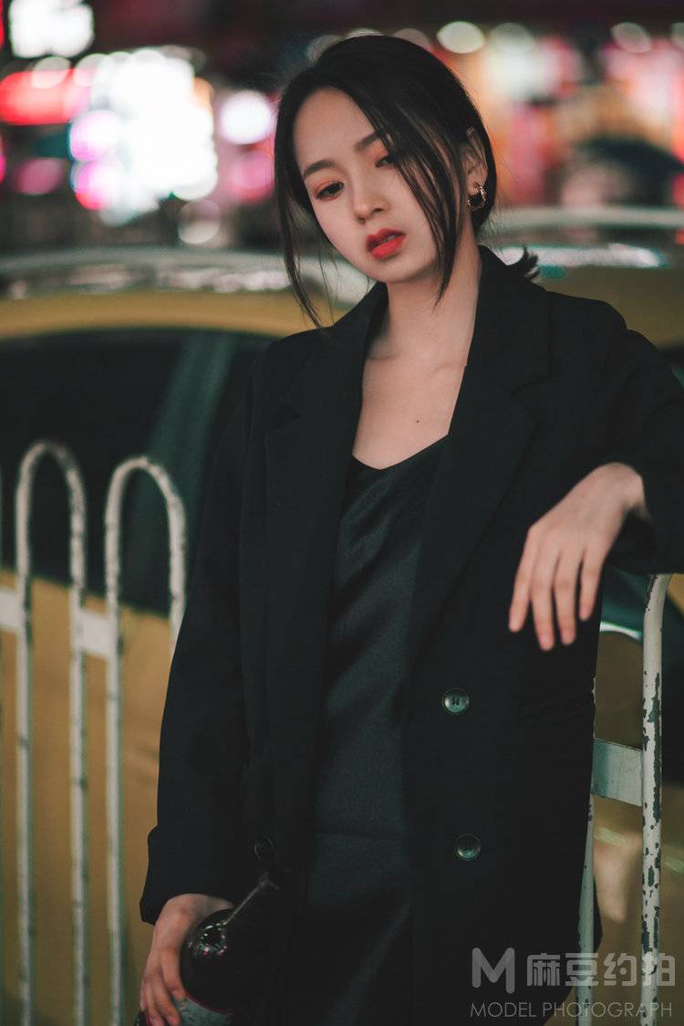 夜景模特