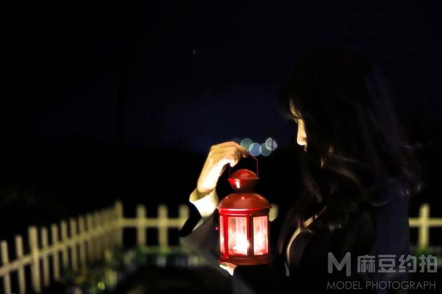 夜景模特