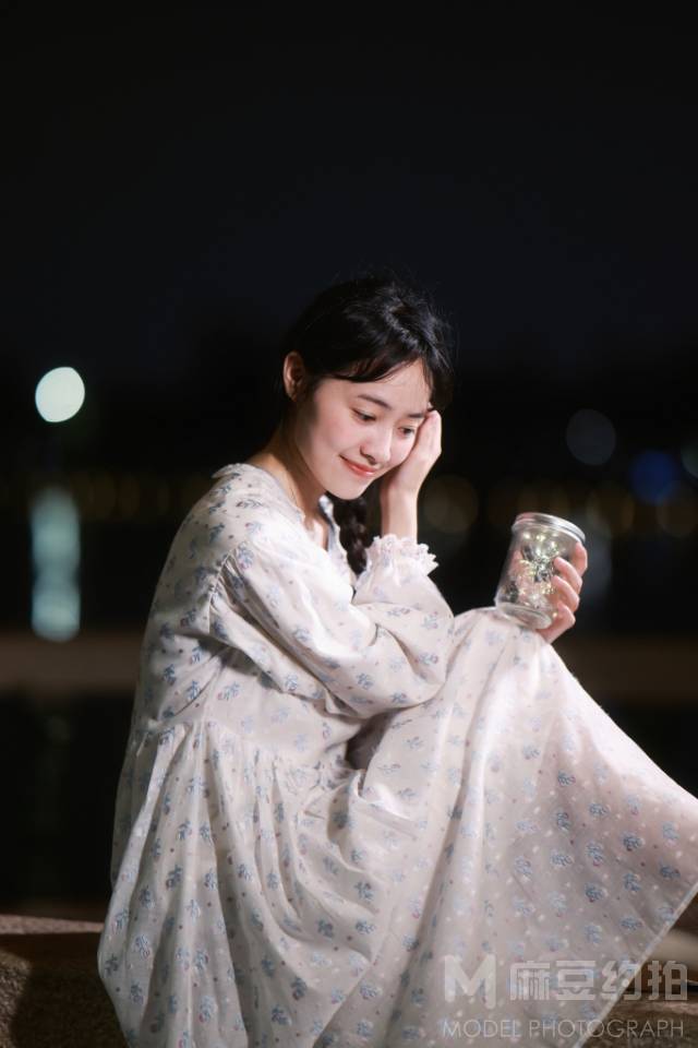 夜景模特