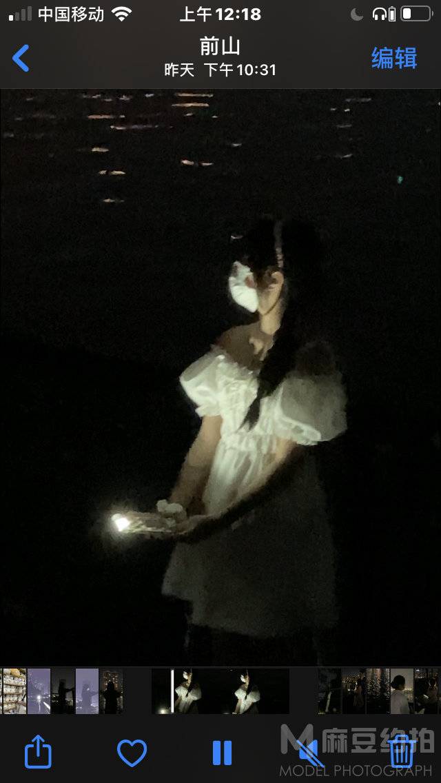夜景模特