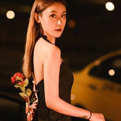 夜景模特