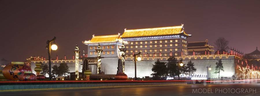 夜景模特