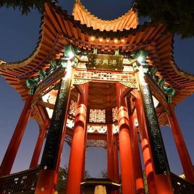 夜景模特