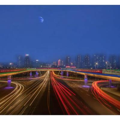 夜景模特