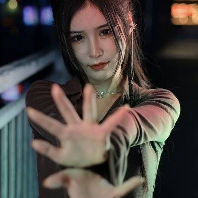 夜景模特