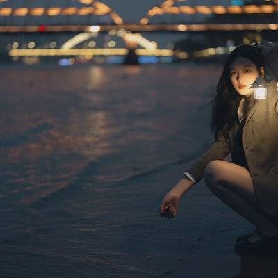 夜景模特