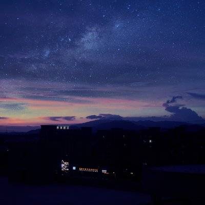 夜景模特