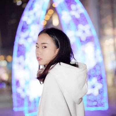 夜景模特