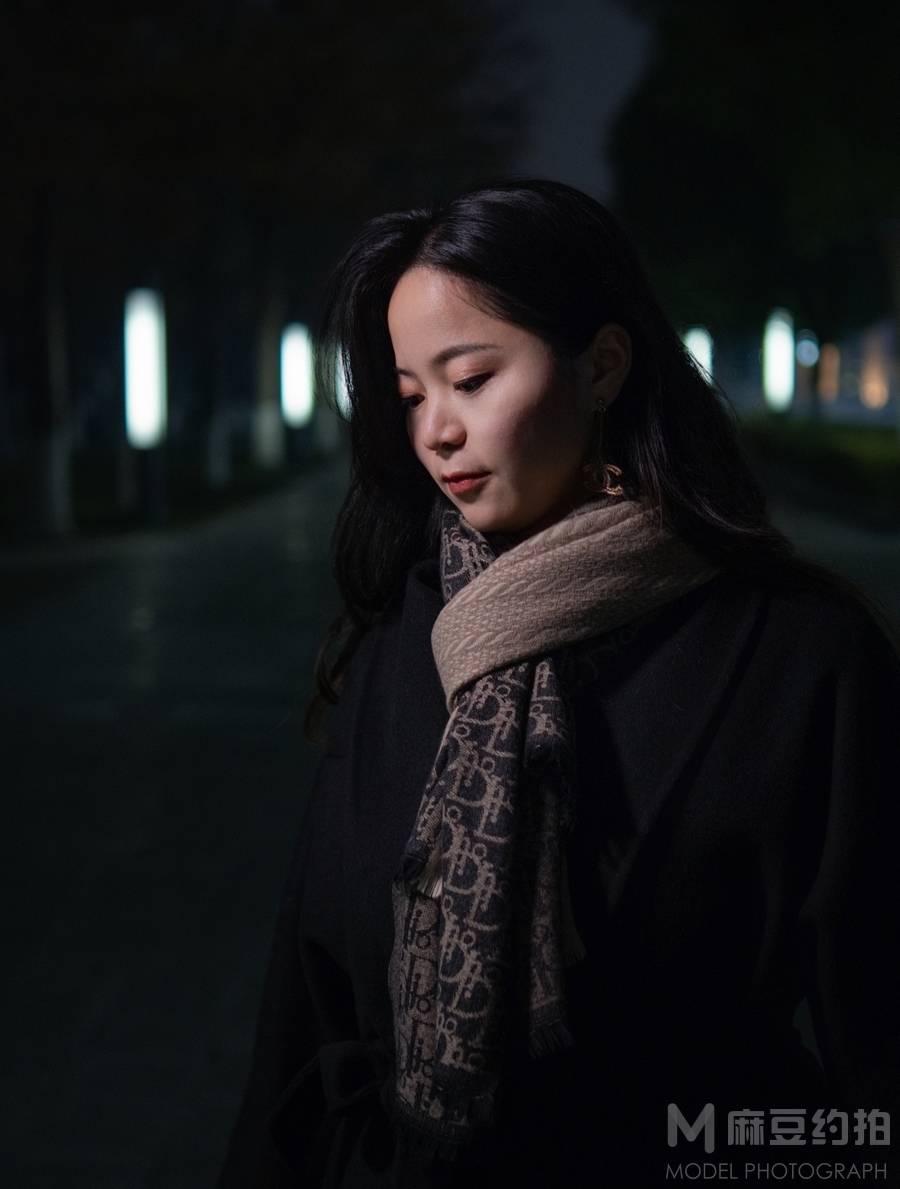 夜景模特