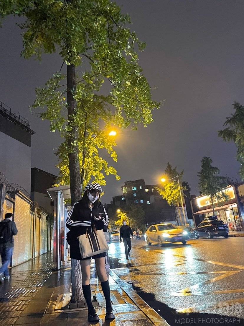 夜景模特