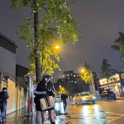 夜景模特