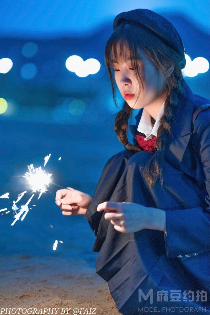 夜景模特