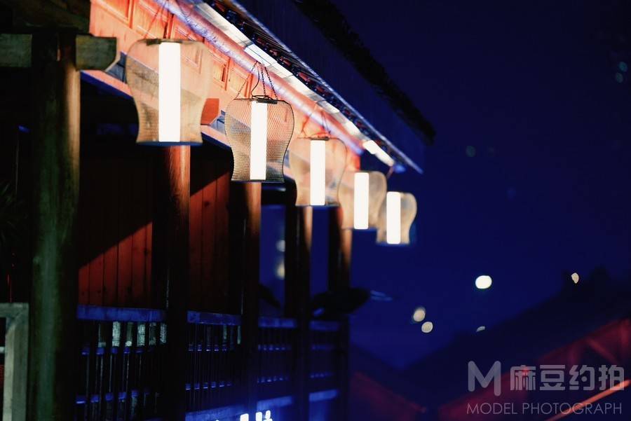夜景模特