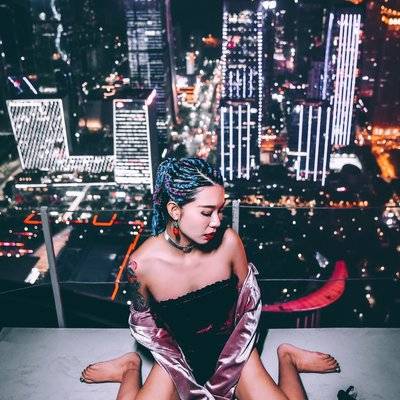 夜景模特