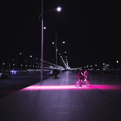夜景模特