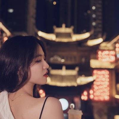 夜景模特