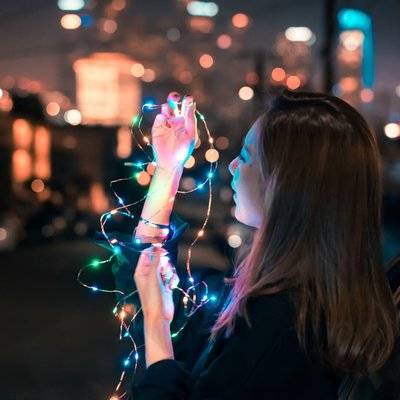 夜景模特