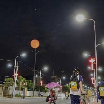 夜景模特