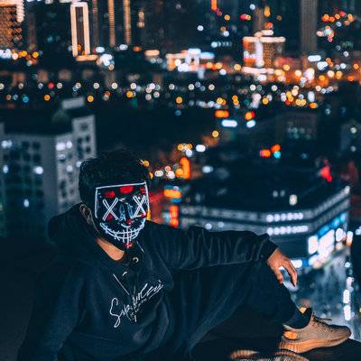 夜景模特