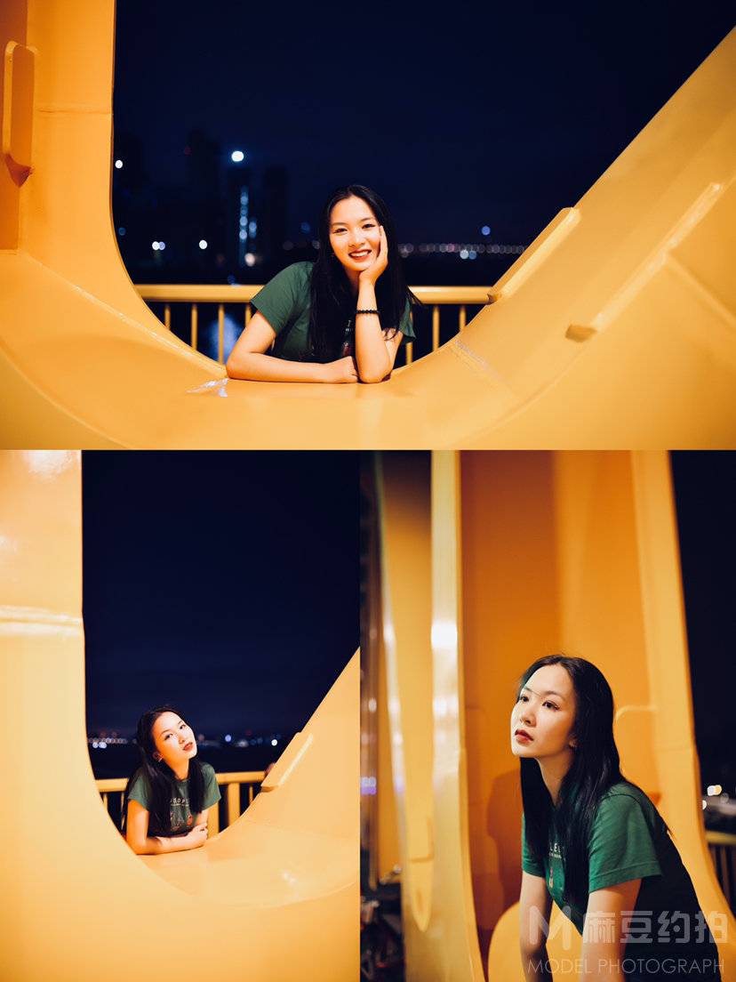 夜景模特