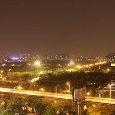夜景模特