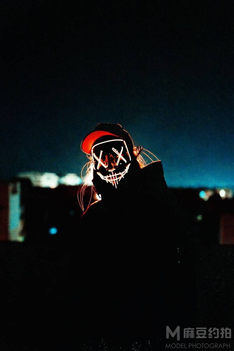 夜景模特