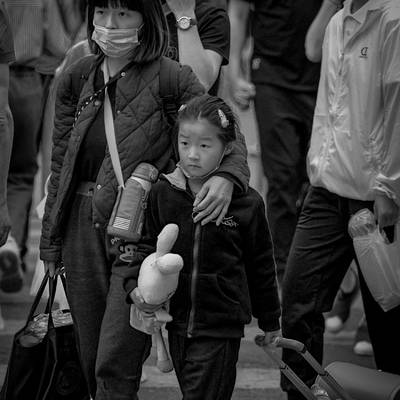 黑白模特