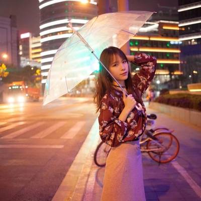 夜景模特