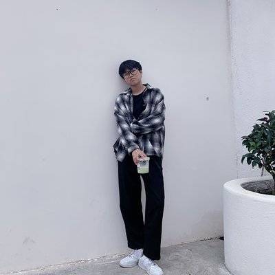 黑白模特