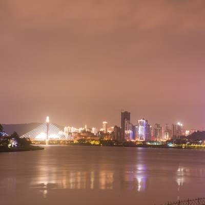 夜景模特