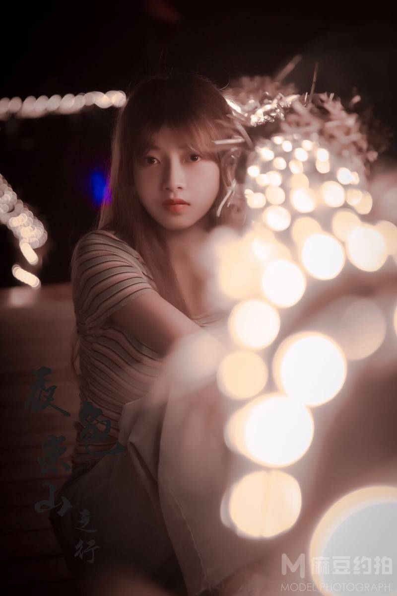夜景模特