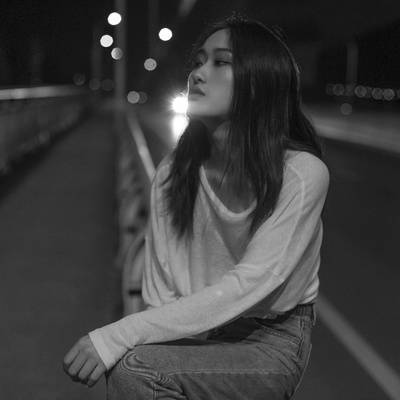 黑白模特