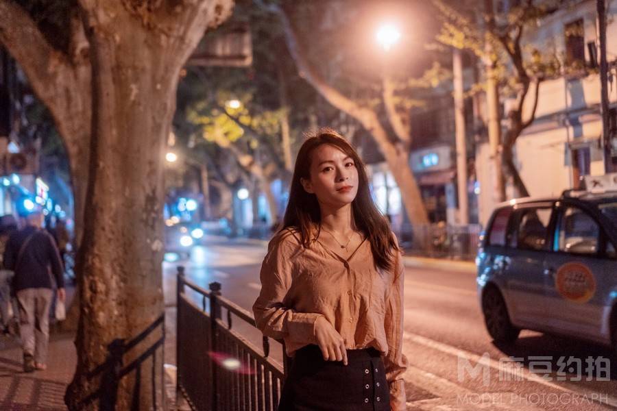 夜景模特