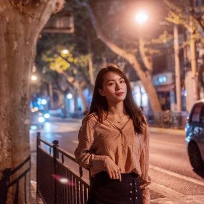 夜景模特