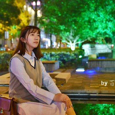 夜景模特