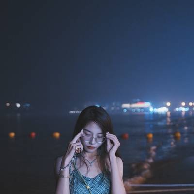 夜景模特