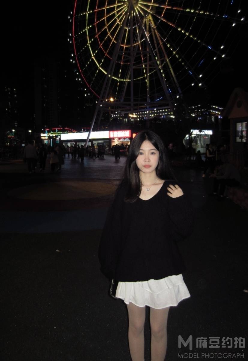 夜景模特