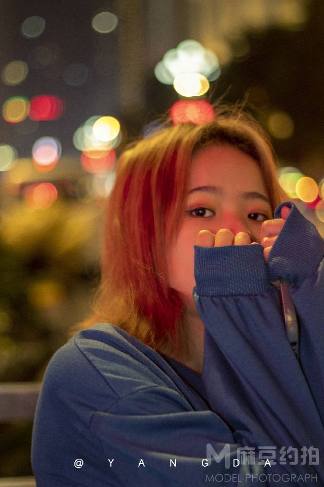 夜景模特